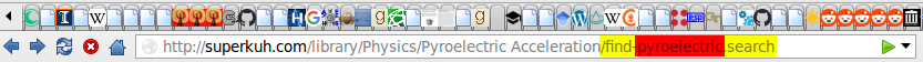 Example showing that you type the command in the URL bar of your browser. It's wierd, I know.